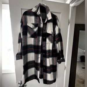 Plaid shacket size S